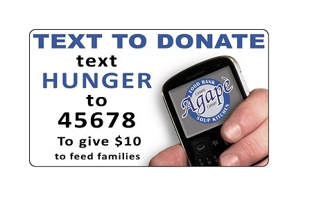 Text Hunger to 45678